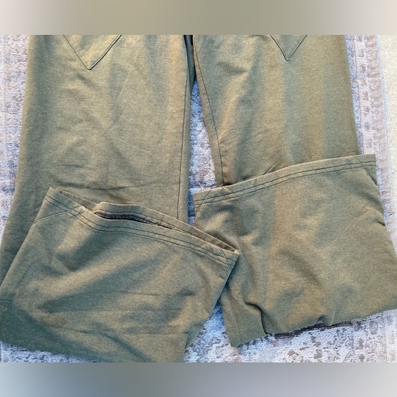 Women's Free People Pants Green Solid Bloomers Pocket S Wide Baggy Casual Chic - Picture 6 of 10